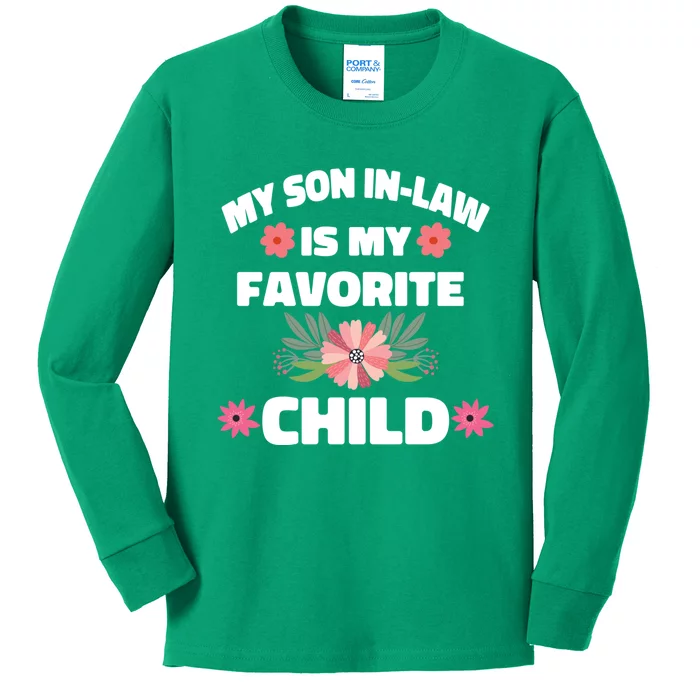 My Son In Law Is My Favorite Child Kids Long Sleeve Shirt