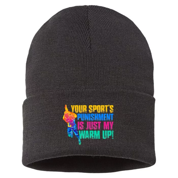 My Sport Is Your Sports Punishment Sustainable Knit Beanie