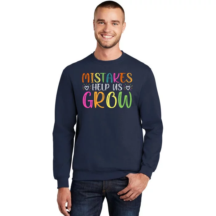 Motivational Slogan Inspirational Math Teacher Colorful Typography Tall Sweatshirt