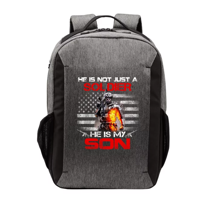 My Son Is A Soldier Proud Army Dad Mom Gift Cute Gift Vector Backpack