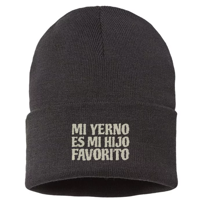 My Son In Law Is Favorite Child Mi Yerno Es Mi Hijo Favorito Sustainable Knit Beanie