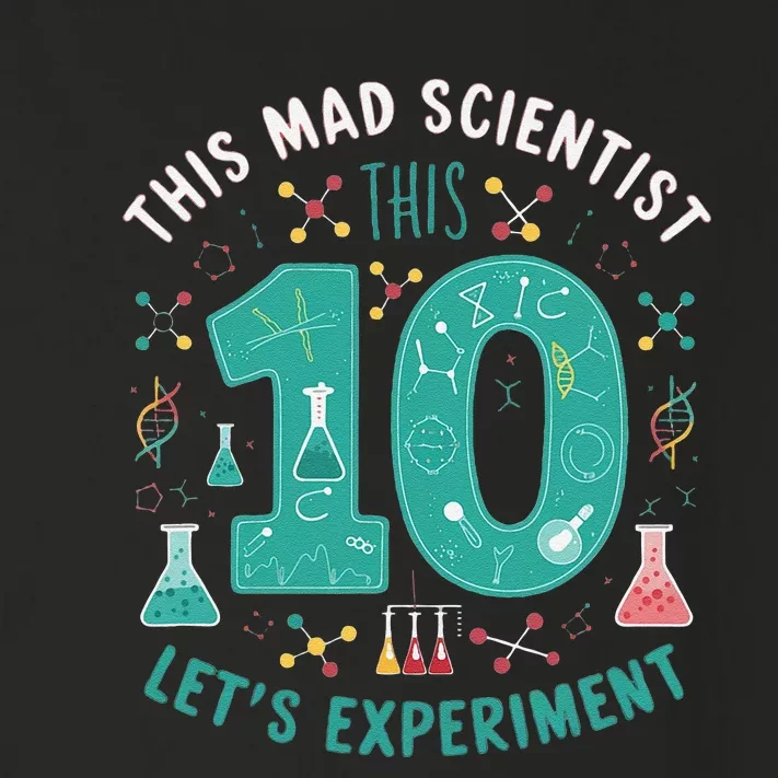 Mad Scientist Is 10 Lets Experiment 10th Birthday Toddler Long Sleeve Shirt