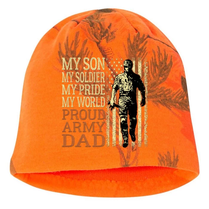 My Son Is A Soldier Hero Proud Army Dad Us Military Father Funny Gift Kati - Camo Knit Beanie