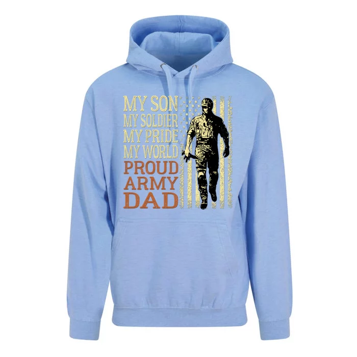 My Son Is A Soldier Hero Proud Army Dad Us Military Father Funny Gift Unisex Surf Hoodie