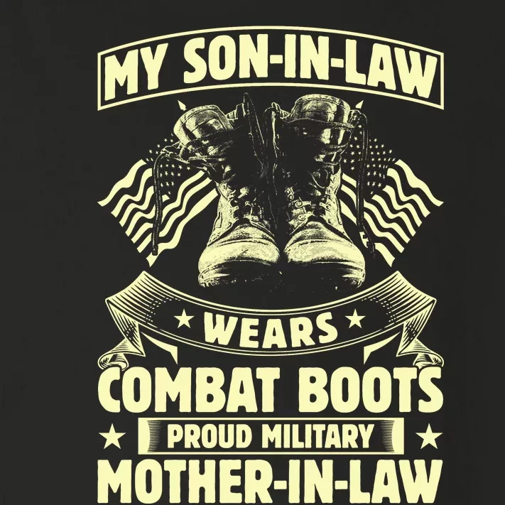 My Son In Law Wears Combat Boots Proud Military Mother In Law Toddler Long Sleeve Shirt