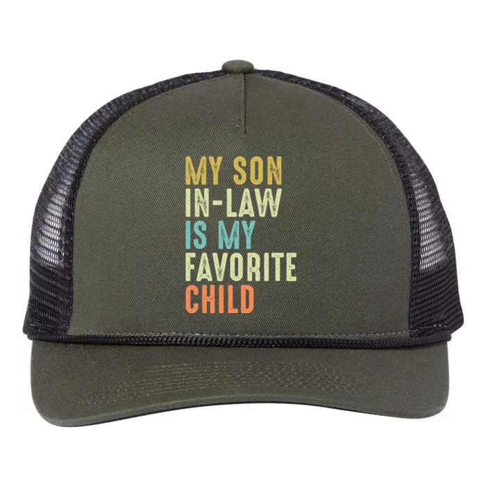 My Son In Law Is My Favorite Child Retro Rope Trucker Hat Cap