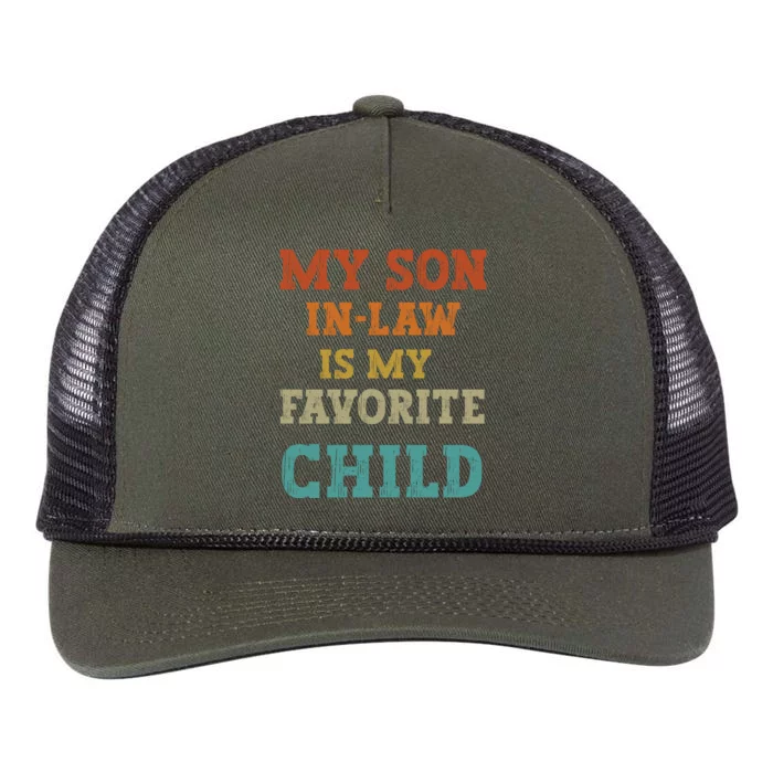 My Son In Law Is My Favorite Child Retro Rope Trucker Hat Cap