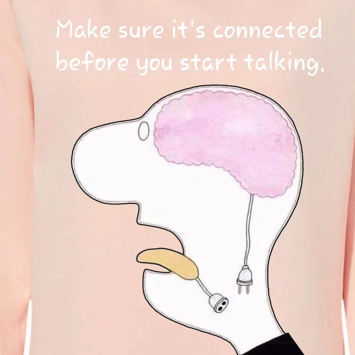 Make Sure It’S Connected Before You Start Talking Womens California Wash Sweatshirt