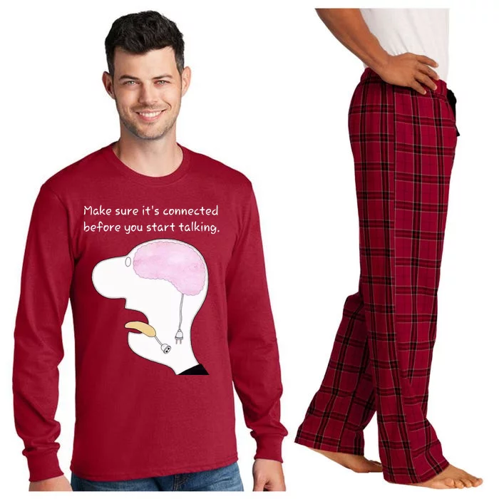 Make Sure It’S Connected Before You Start Talking Long Sleeve Pajama Set