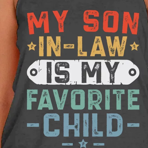 My Son In Law Is My Favorite Child Women's Knotted Racerback Tank