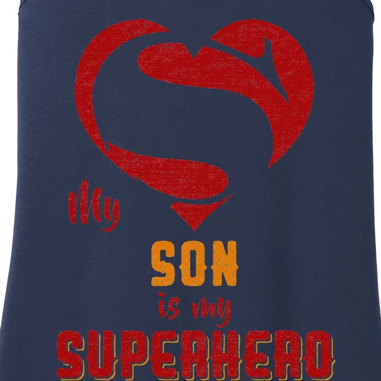 My Son Is Superhero Gift Mother Father Day Ladies Essential Tank