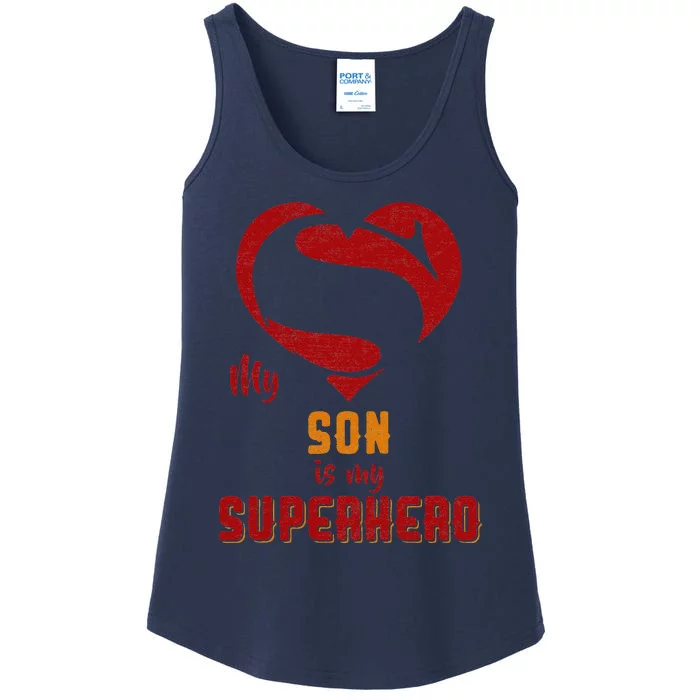 My Son Is Superhero Gift Mother Father Day Ladies Essential Tank