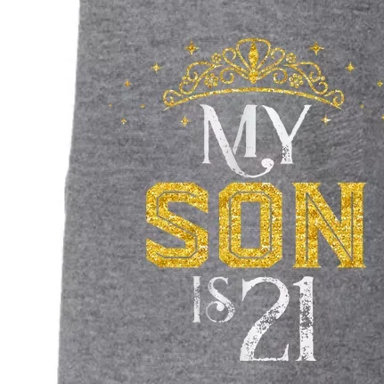 My Son Is 21 Years Old 2002 21st Birthday Gifts Doggie 3-End Fleece Hoodie