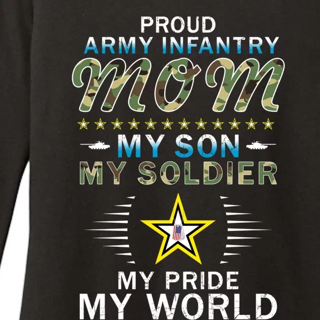 My Son Is A Soldier Hero Proud Army Infantry Mom Funny Gift Womens CVC Long Sleeve Shirt