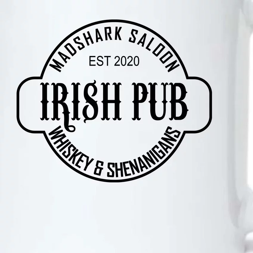 Madshark Saloon Irish Pub Whiskey & Shenanigans Black Color Changing Mug