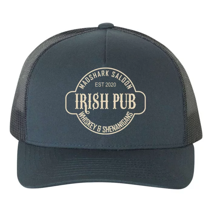 Madshark Saloon Irish Pub Whiskey & Shenanigans Yupoong Adult 5-Panel Trucker Hat