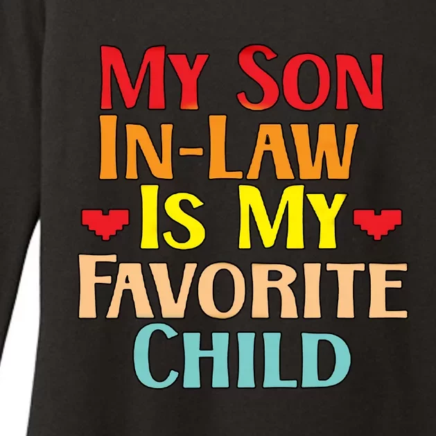 My Son In Law Is My Favorite Child Funny Family Matching Womens CVC Long Sleeve Shirt