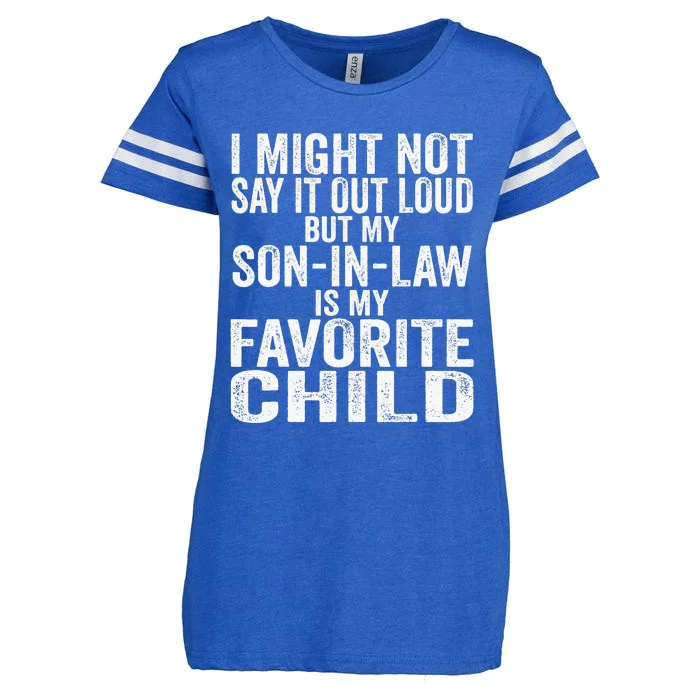 My Son In Law Is My Favorite Child Funny Family Humor Retro Enza Ladies Jersey Football T-Shirt