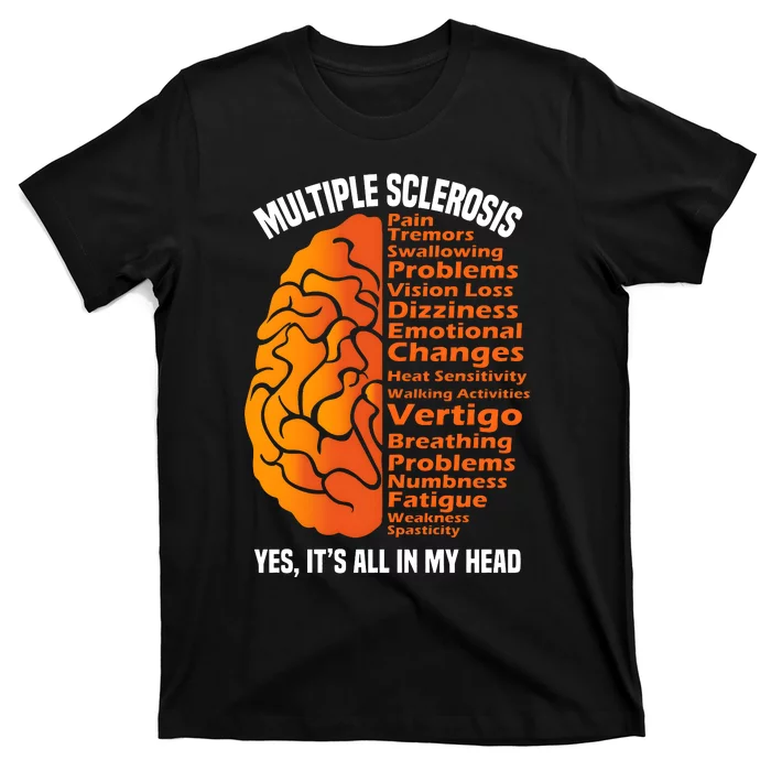 Multiple Sclerosis ItS All In My Head T-Shirt