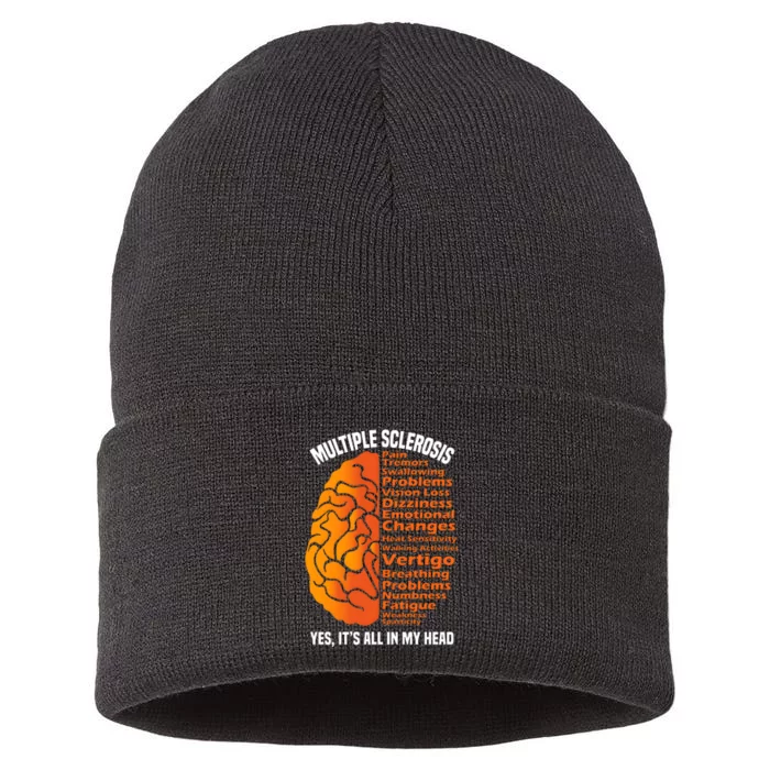 Multiple Sclerosis ItS All In My Head Sustainable Knit Beanie