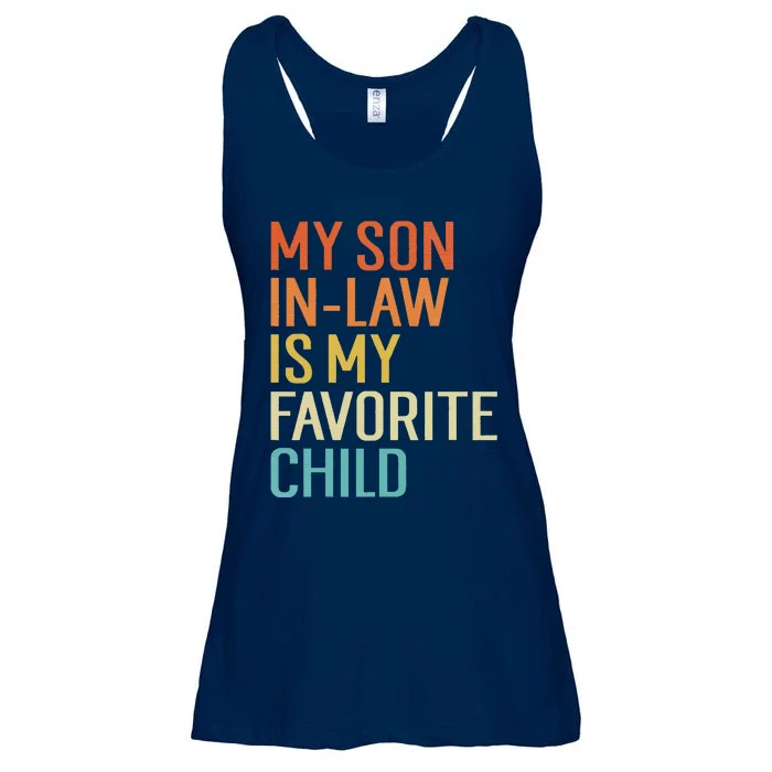 My Son In Law Is My Favorite Child Funny Family Humor Retro Ladies Essential Flowy Tank