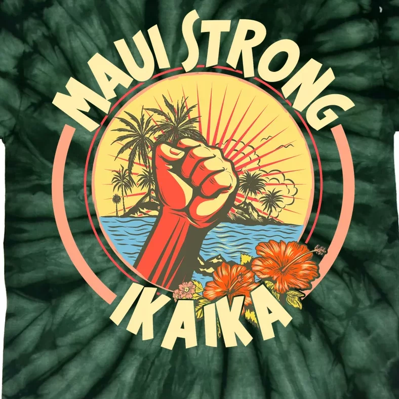 Maui Strong Ikaika Hawaii Tie-Dye T-Shirt