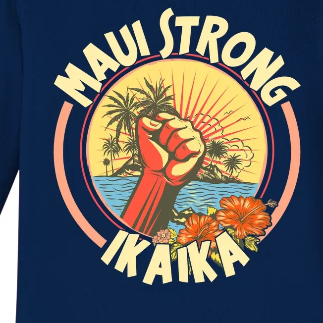 Maui Strong Ikaika Hawaii Baby Long Sleeve Bodysuit