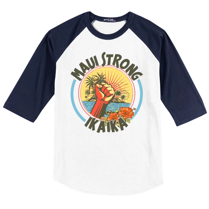 Maui Strong Ikaika Hawaii Baseball Sleeve Shirt