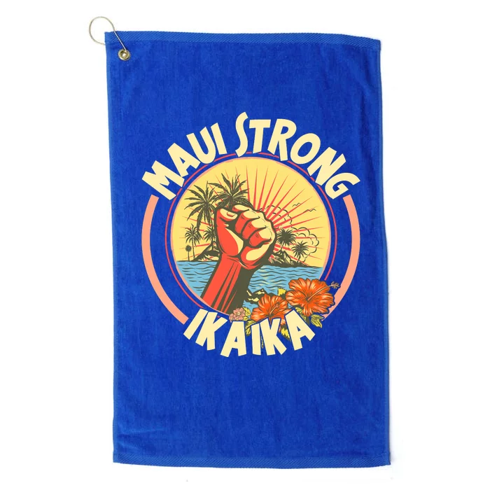 Maui Strong Ikaika Hawaii Platinum Collection Golf Towel