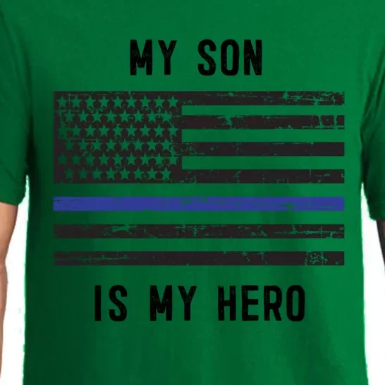 My Son Is My Hero Police Officer Mom Dad Thin Blue Line Great Gift Pajama Set