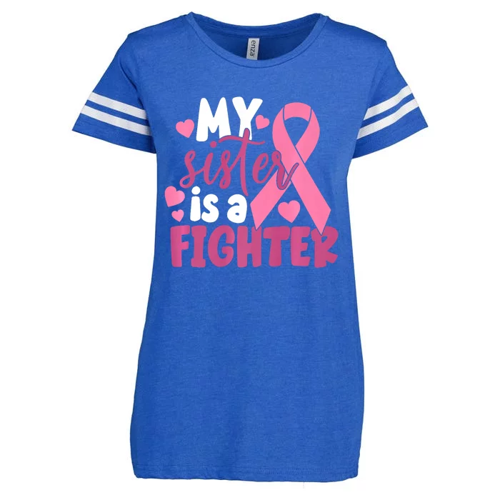 My Sister Is A Fighter Cancer Awareness Enza Ladies Jersey Football T-Shirt