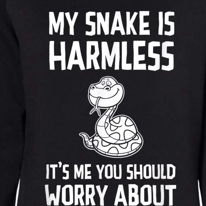 My Snake Is Harmless Python Anaconda Boa Constrictor Womens California Wash Sweatshirt