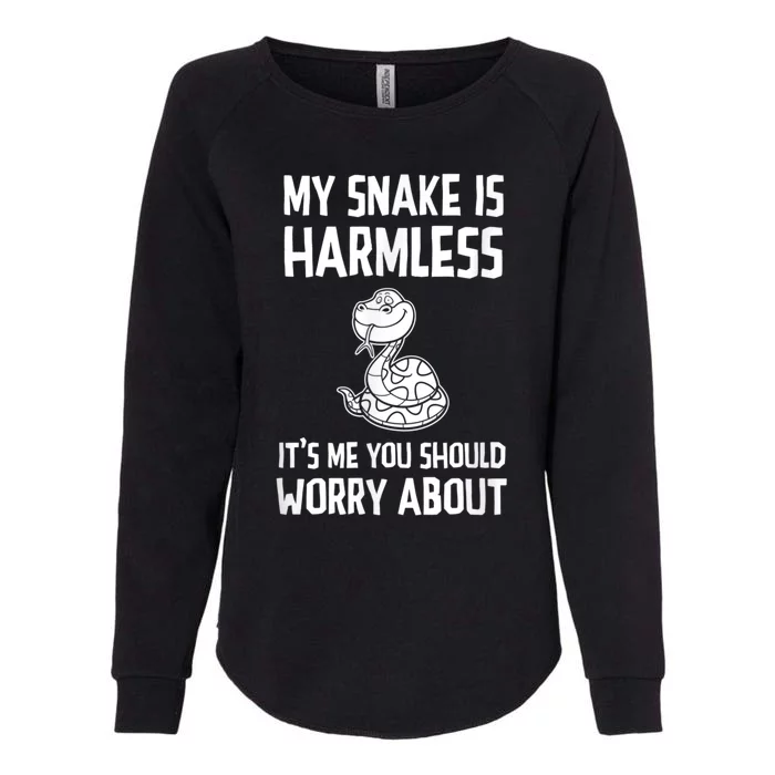 My Snake Is Harmless Python Anaconda Boa Constrictor Womens California Wash Sweatshirt