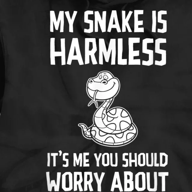 My Snake Is Harmless Python Anaconda Boa Constrictor Tie Dye Hoodie