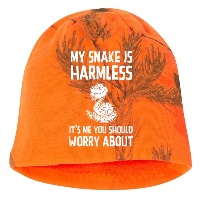 My Snake Is Harmless Python Anaconda Boa Constrictor Kati - Camo Knit Beanie