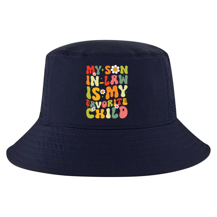 My Son In Law Is My Favorite Child Funny Mom Retro Groovy Cool Comfort Performance Bucket Hat