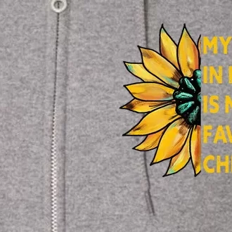 My Son In Law Is My Favorite Child Family Sunflower Design Full Zip Hoodie