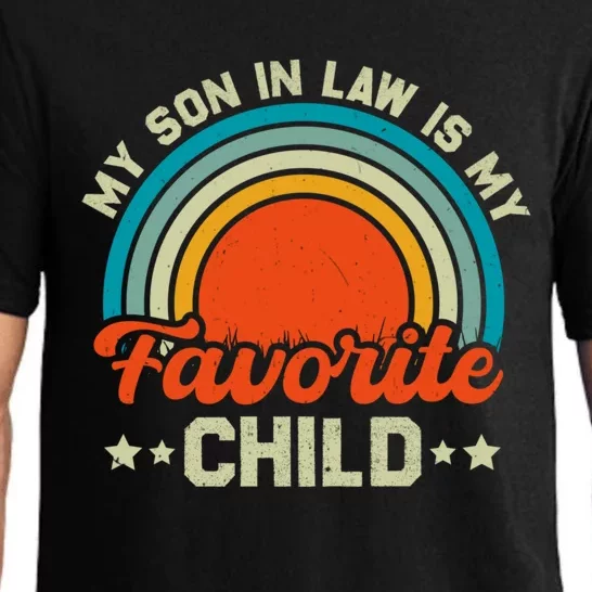 My Son In Law Is My Favorite Child Funny Family Humor Retro Pajama Set