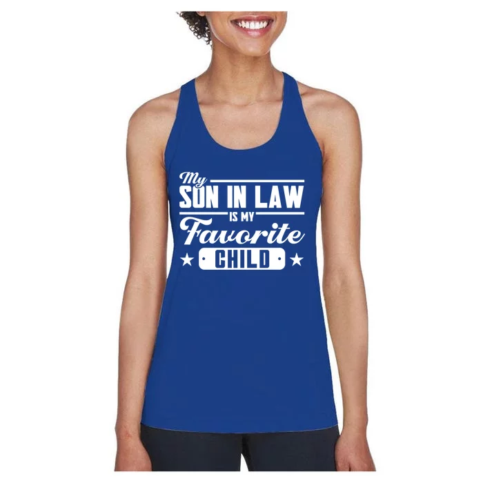 My Son In Law Is My Favorite Family Meaningful Gift Women's Racerback Tank