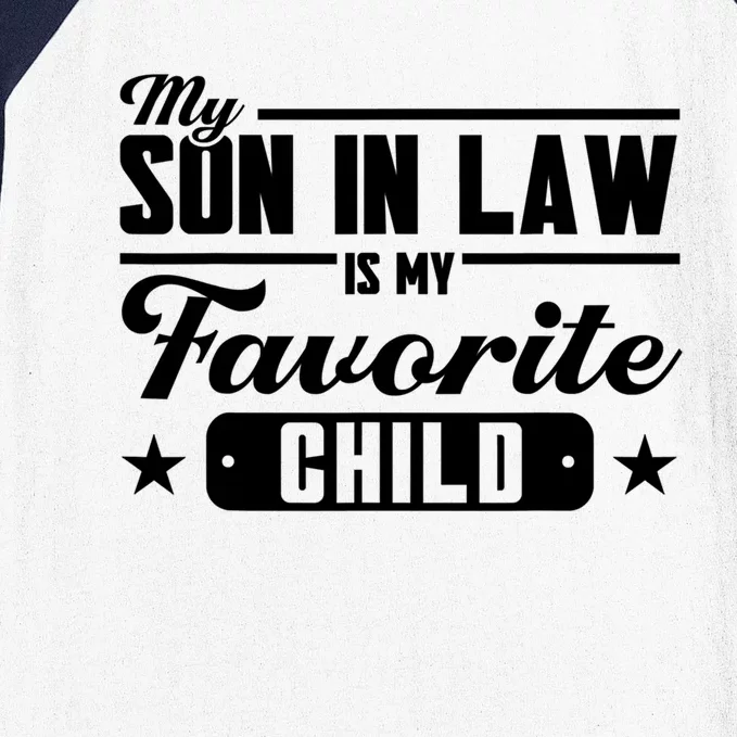 My Son In Law Is My Favorite Family Gift Baseball Sleeve Shirt