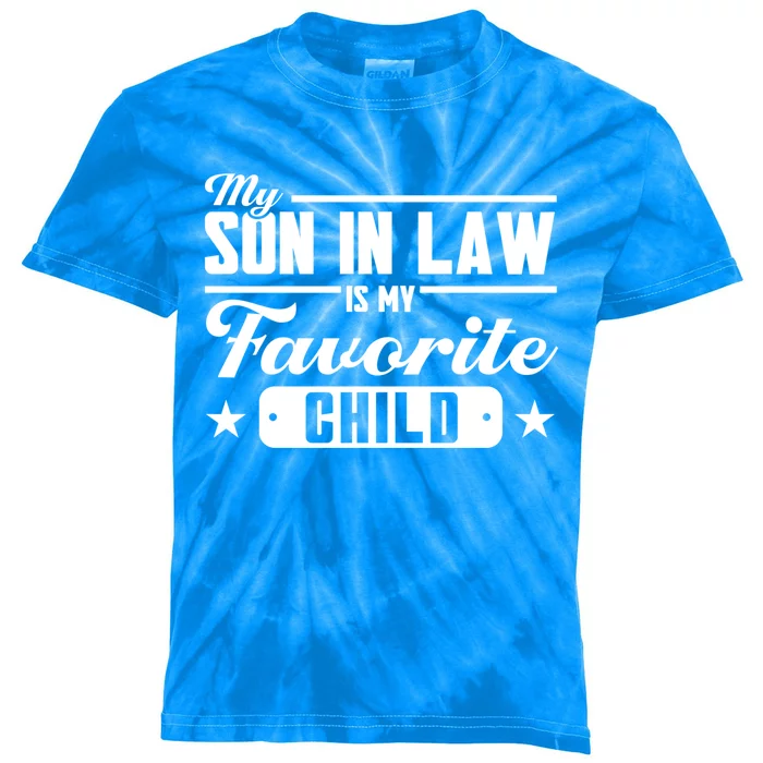 My Son In Law Is My Favorite Family Meaningful Gift Kids Tie-Dye T-Shirt