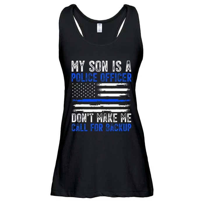 My Son Is A Police Officer Ladies Essential Flowy Tank