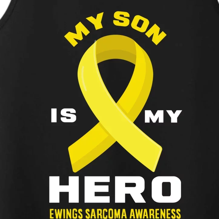 My Son Is My Hero Ewings Sarcoma Awareness Funny Gift Performance Tank