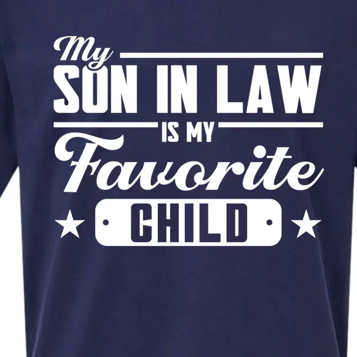 My Son In Law Is My Favorite Family Gift Sueded Cloud Jersey T-Shirt