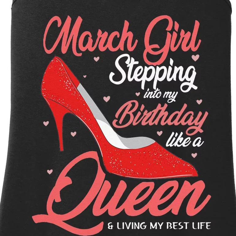 March Stepping into my birthday like a Queen Living Ladies Essential Tank