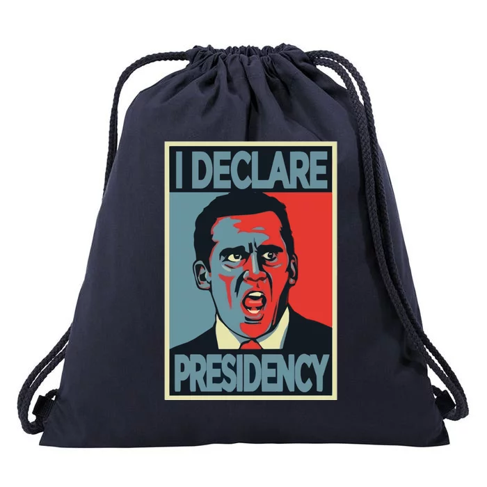 Michael Scott I Declare Presidency Drawstring Bag