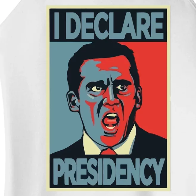 Michael Scott I Declare Presidency Women’s Perfect Tri Rocker Tank