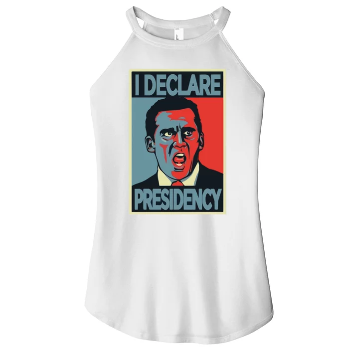 Michael Scott I Declare Presidency Women’s Perfect Tri Rocker Tank