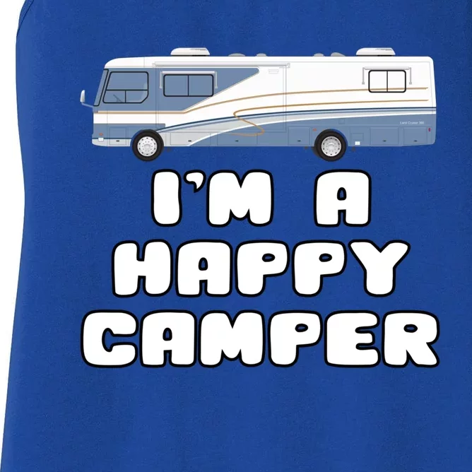 Motorhome S I'm A Happy Camper Great Gift Women's Racerback Tank