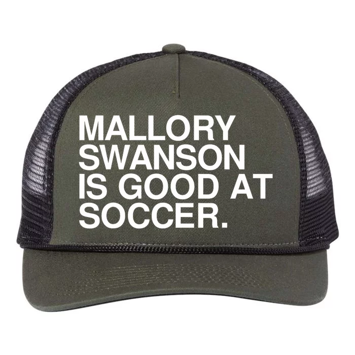 Mallory Swanson Is Good At Soccer Mallory Swanson Mallory Retro Rope Trucker Hat Cap